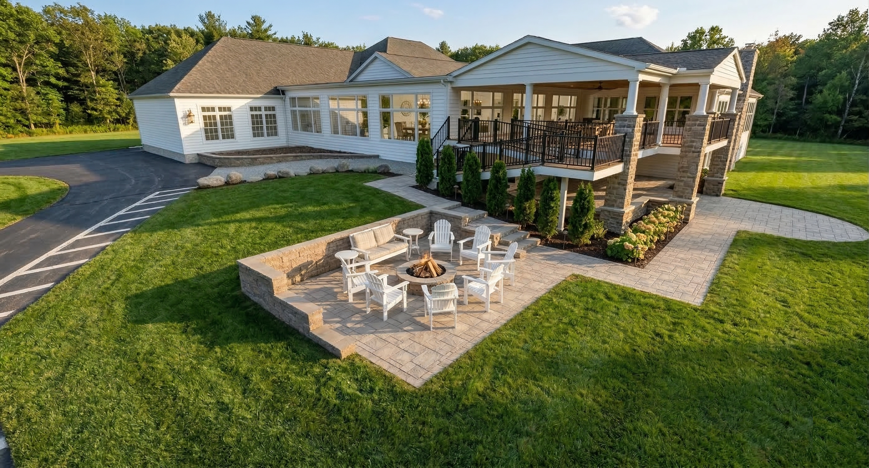 Daytime exterior rendering of the Moon Brook Country Club project.